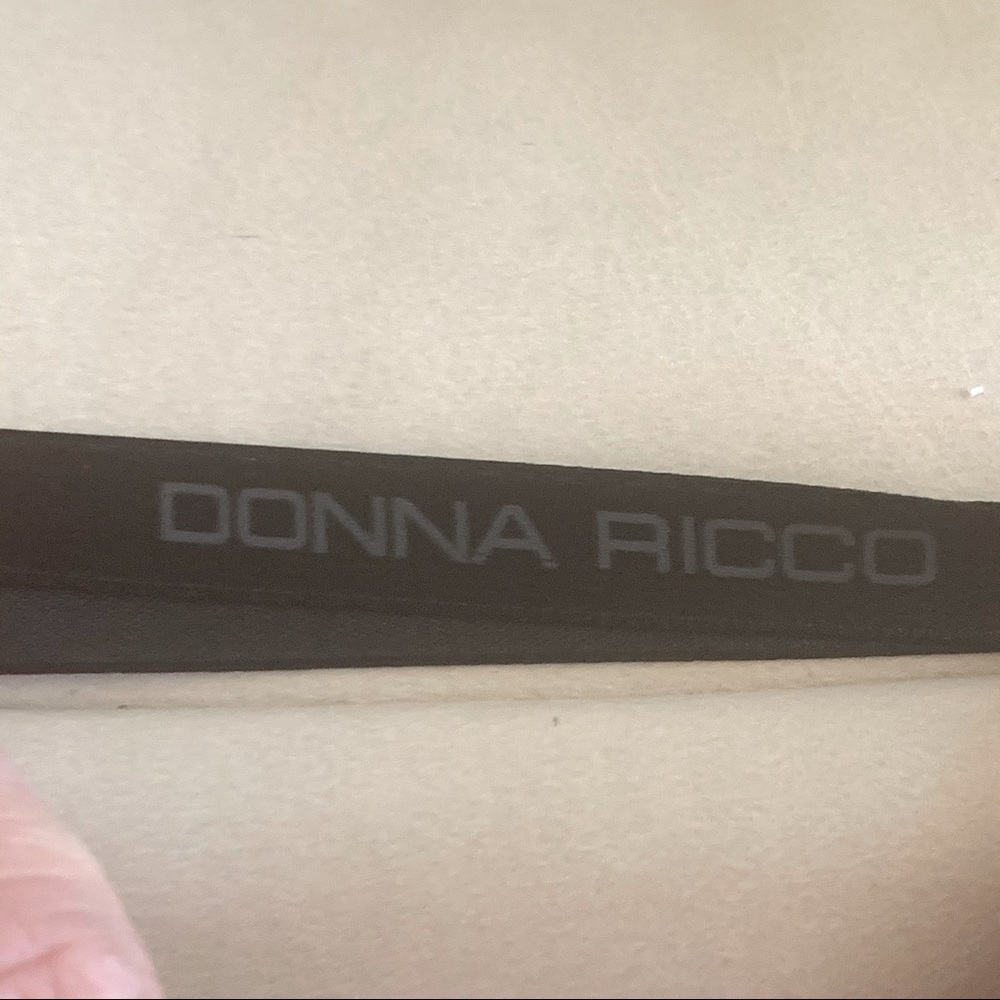 DONNA RICCO Strappy Crepe Little Black Dress Cocktail Party - Picture 13 of 14